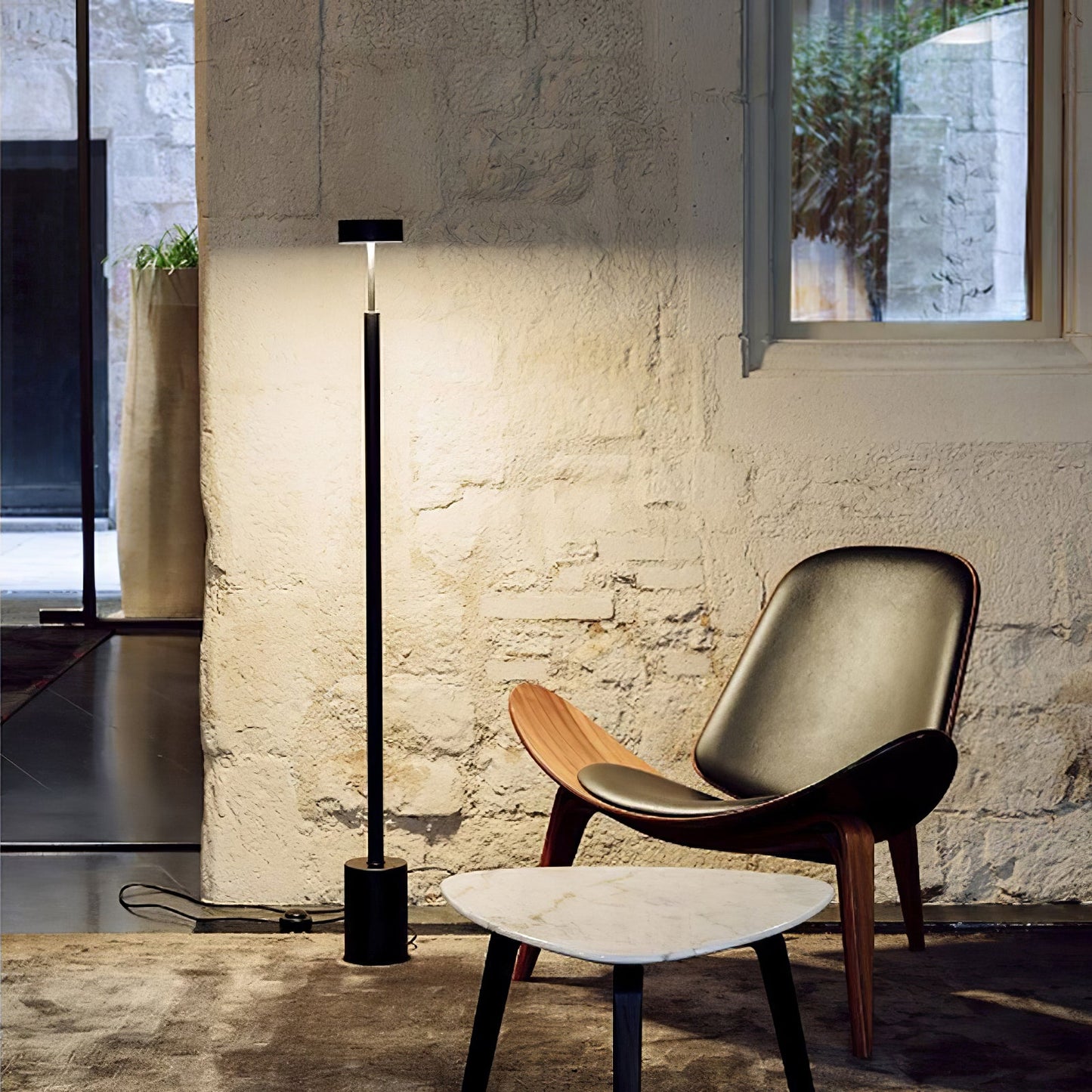 Naya Rotatable Floor Lamp with Integrated LED Lighting
