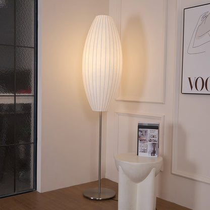 Nelson Floor Lamp - Elegant LED Indoor Lighting, Chrome Finish