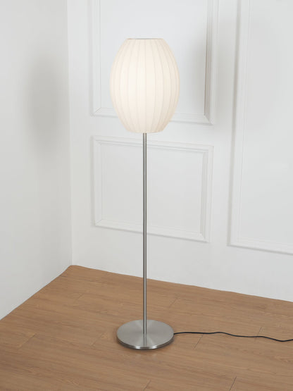 Nelson Floor Lamp - Elegant LED Indoor Lighting, Chrome Finish