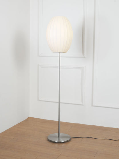 Nelson Floor Lamp - Elegant LED Indoor Lighting, Chrome Finish