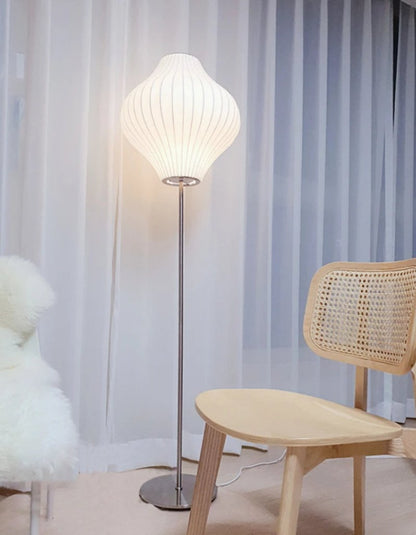 Nelson Floor Lamp - Elegant LED Indoor Lighting, Chrome Finish
