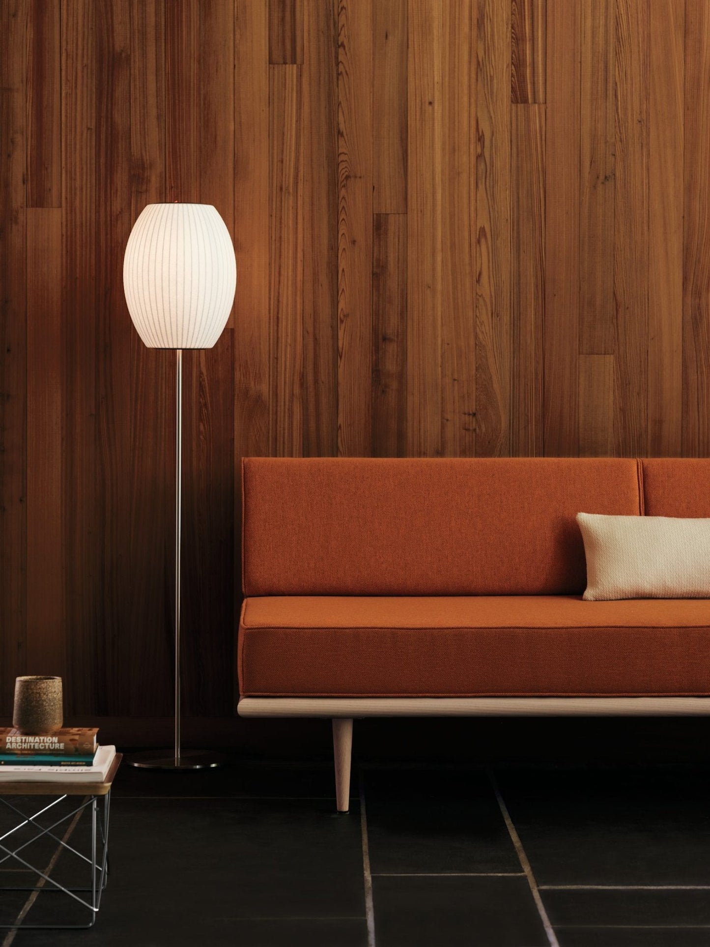 Nelson Floor Lamp - Elegant LED Indoor Lighting, Chrome Finish