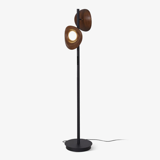Nest Floor Lamp with LED Light - Modern Wooden Design