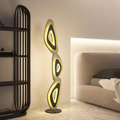 Nevis Floor Lamp - Modern LED Design with Black Shade