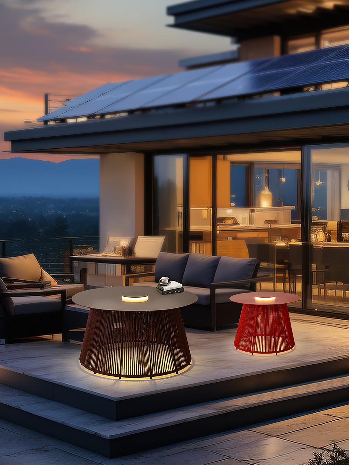 Nit Outdoor Portable Solar Floor Lamp - LED, Waterproof, Dimmable