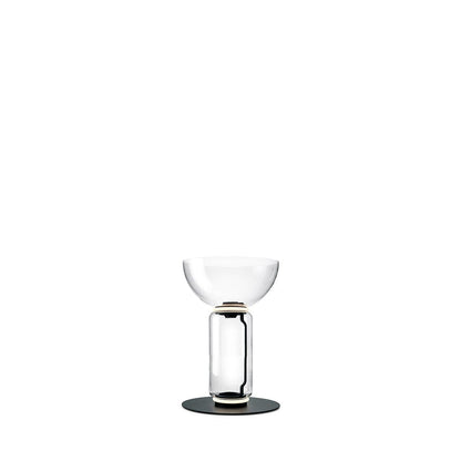 Bamboo Glass Floor Lamp with Integrated LED Light, Stylish Design