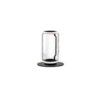 Bamboo Glass Floor Lamp with Integrated LED Light, Stylish Design