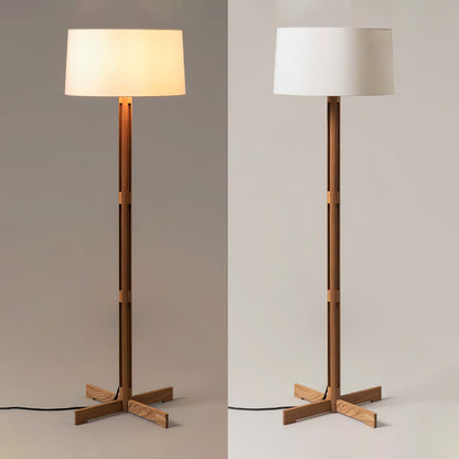 Nordic Frame Floor Lamp - LED Wooden Design for Indoors