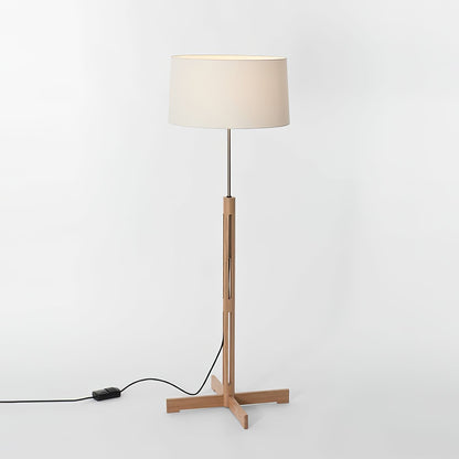 Nordic Frame Floor Lamp - LED Wooden Design for Indoors