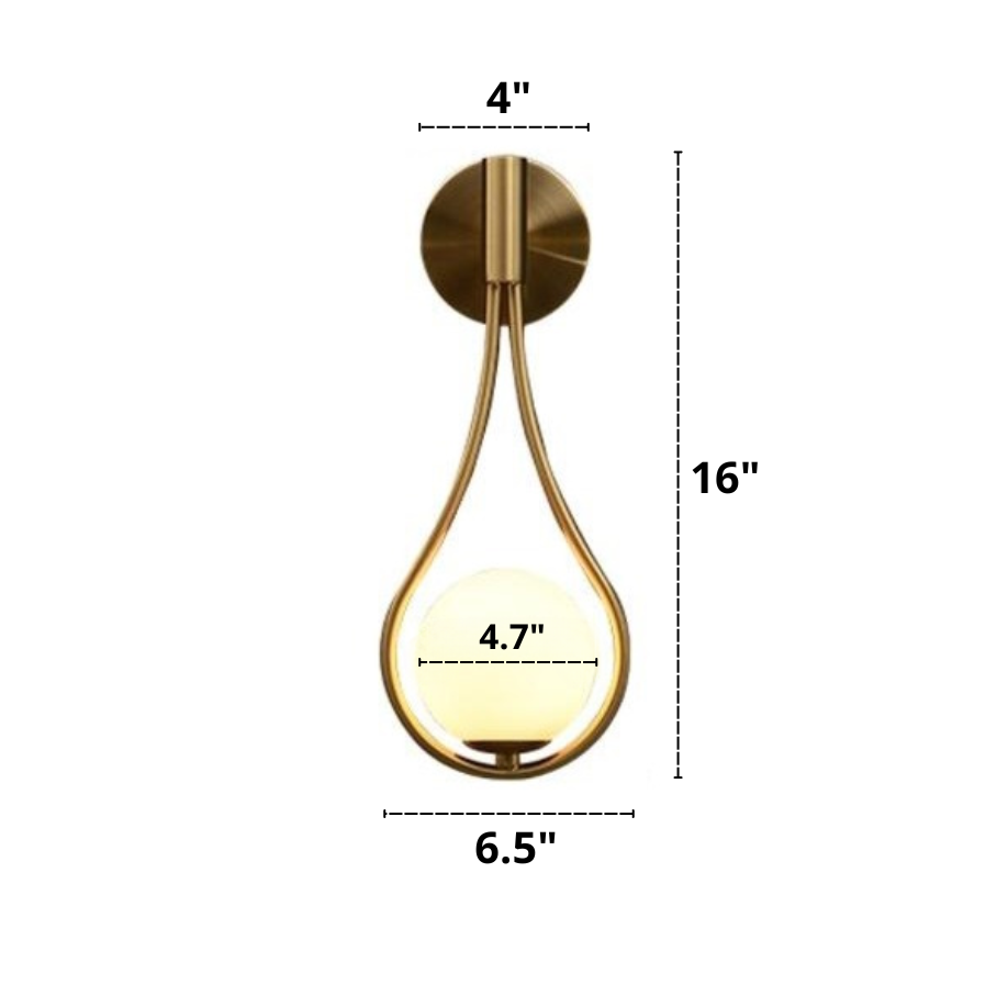 Nordic Glass Globe Wall Light – Scandinavian Elegance for Your Home