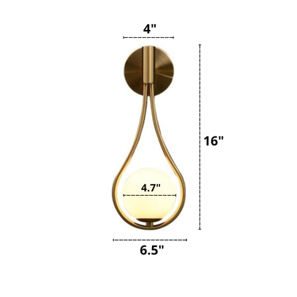Nordic Glass Globe Wall Light – Scandinavian Elegance for Your Home