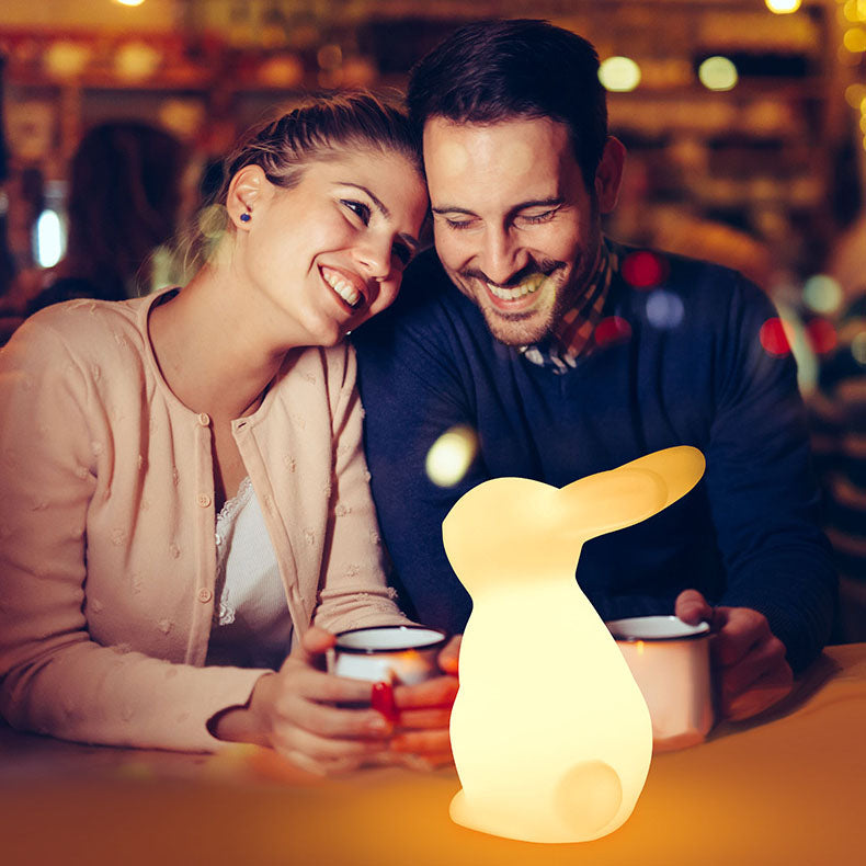 Contemporary Creative Rabbit PE LED Table Lamp for Bedroom