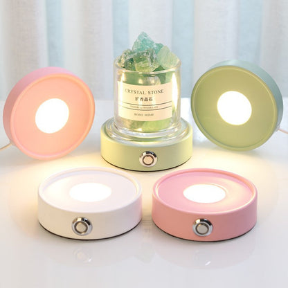 Modern Round USB Rechargeable LED Mood Light Table Lamp