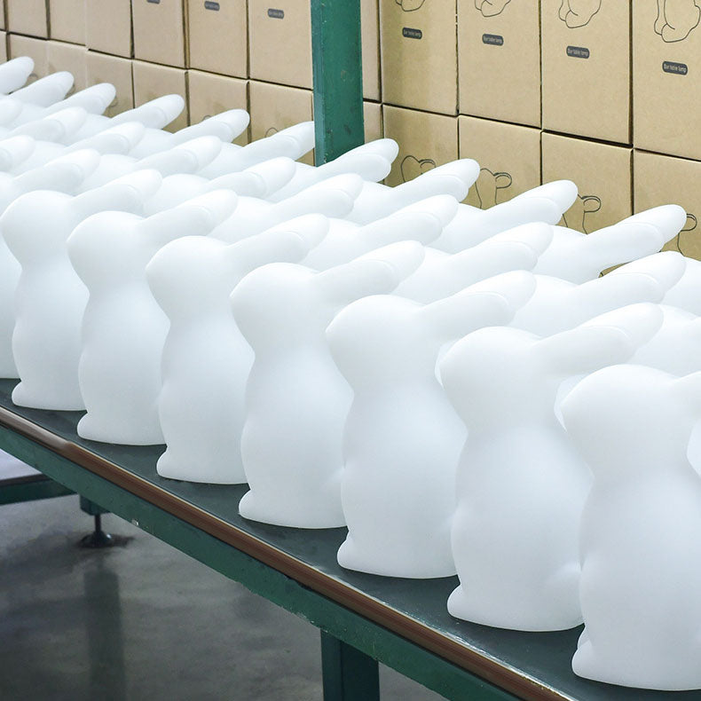 Contemporary Creative Rabbit PE LED Table Lamp for Bedroom