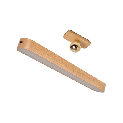 Modern Simplicity Wooden Long Bar Touch LED Mirror Light USB Wall Lamp