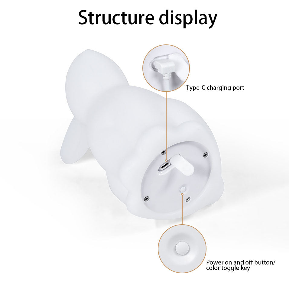 Contemporary Creative Rabbit PE LED Table Lamp for Bedroom