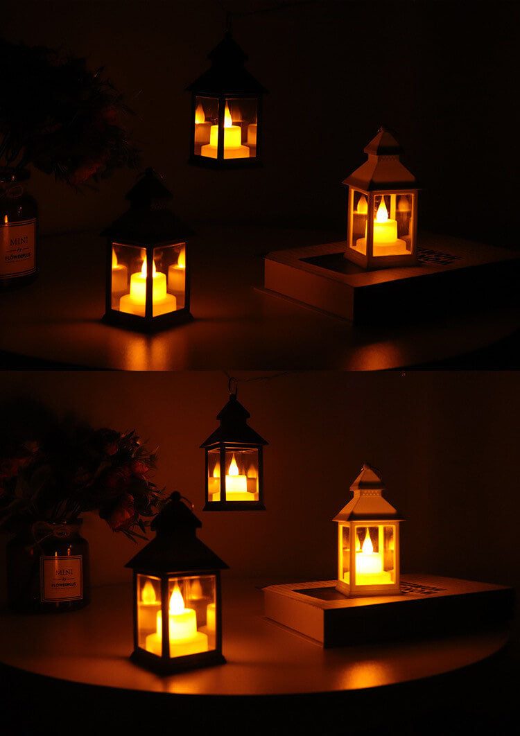 Halloween Horror Flame LED Table Lantern Light for Parties