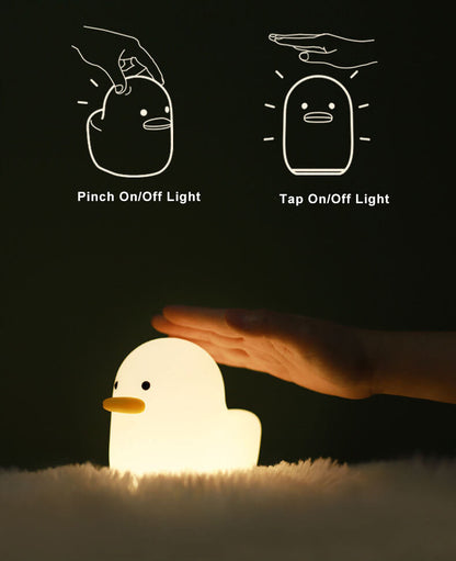 Cute Duck LED Night Light Table Lamp Decorative Pat