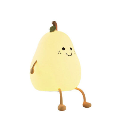 Kreatives Obst Pear Silicone LED Night Light USB Table Lamp