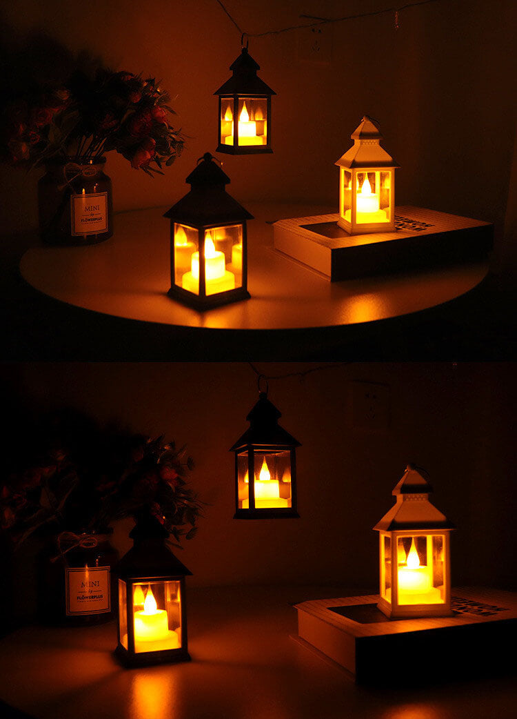 Halloween Horror Flame LED Table Lantern Light for Parties