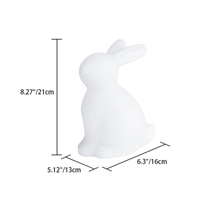 Contemporary Creative Rabbit PE LED Table Lamp for Bedroom