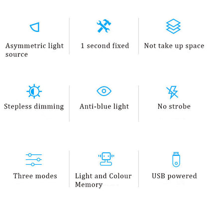 Computer Laptop Monitor Anti-Blue Light E-Reading LED USB Lamp