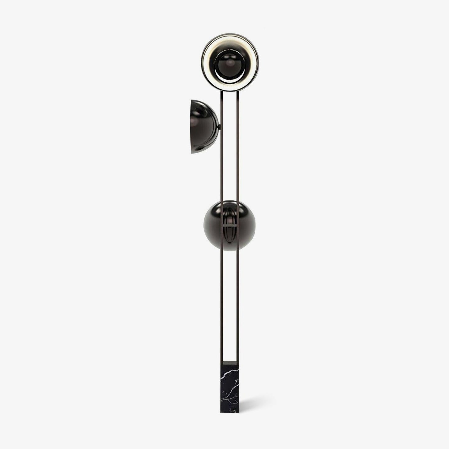 O3 Floor Lamp Modern Black LED Three-Light Indoor Lighting
