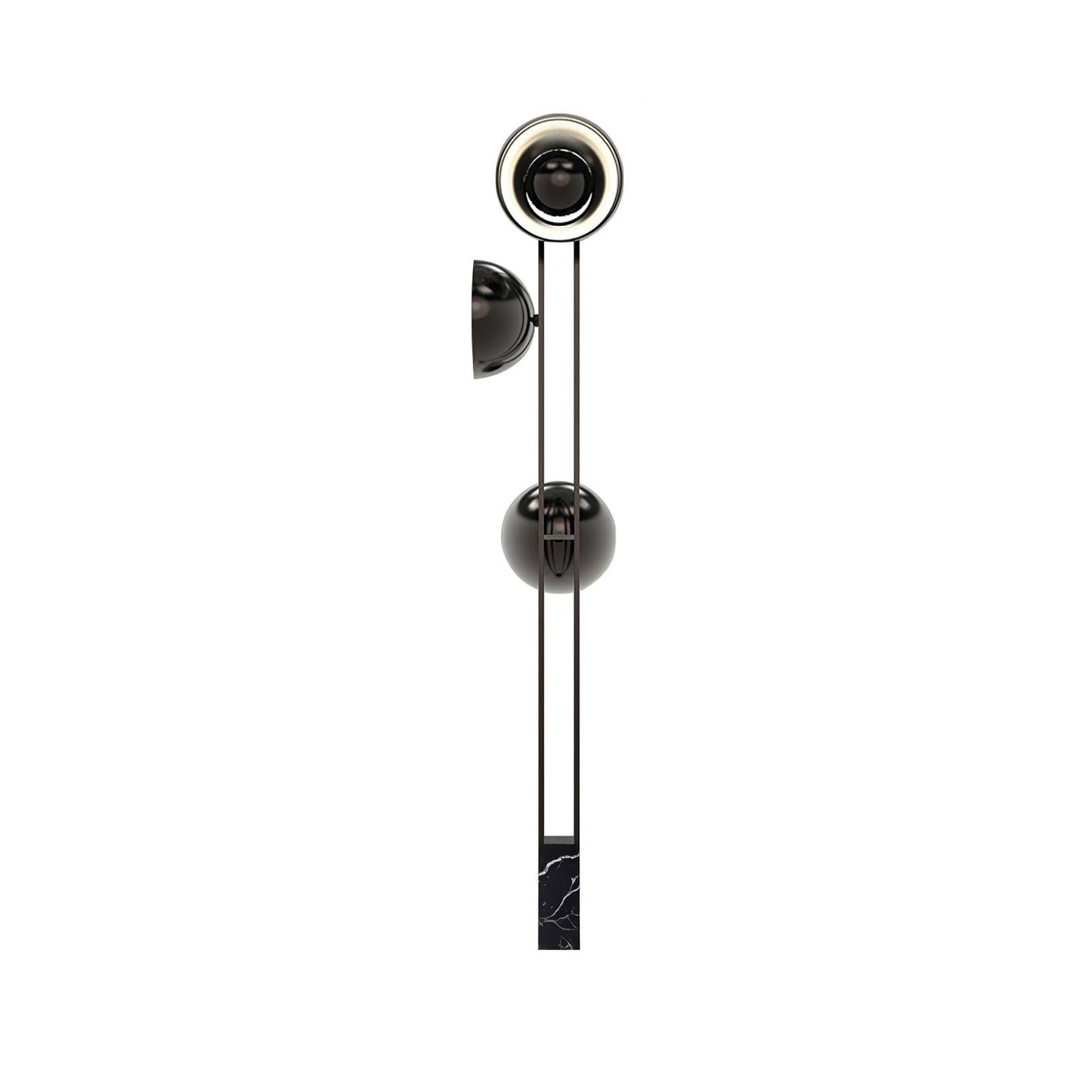 O3 Floor Lamp Modern Black LED Three-Light Indoor Lighting