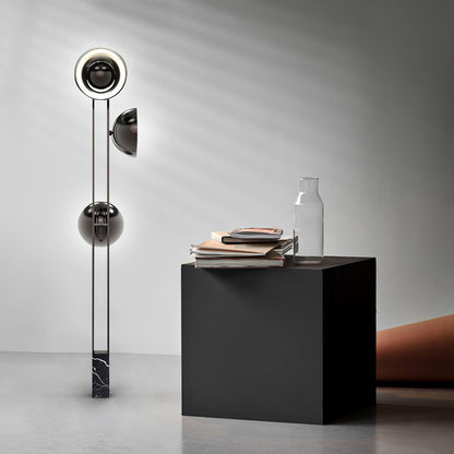 O3 Floor Lamp Modern Black LED Three-Light Indoor Lighting