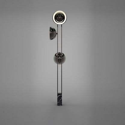 O3 Floor Lamp Modern Black LED Three-Light Indoor Lighting