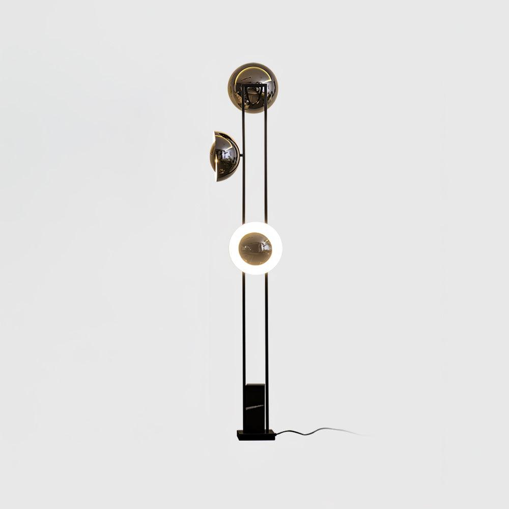 O3 Floor Lamp Modern Black LED Three-Light Indoor Lighting