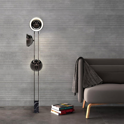 O3 Floor Lamp Modern Black LED Three-Light Indoor Lighting