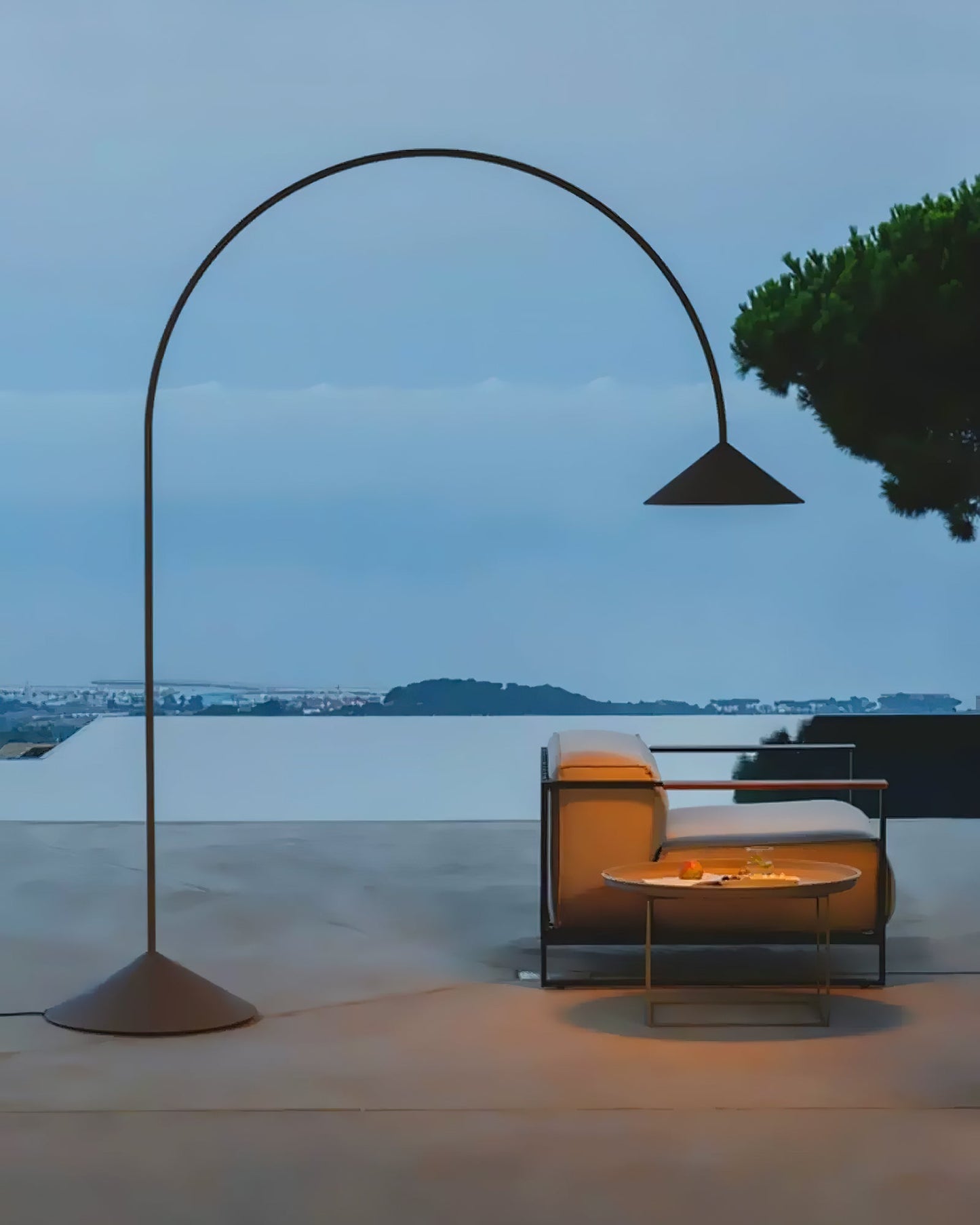 Arc Out Floor Lamp with LED Light - Modern Indoor Lighting
