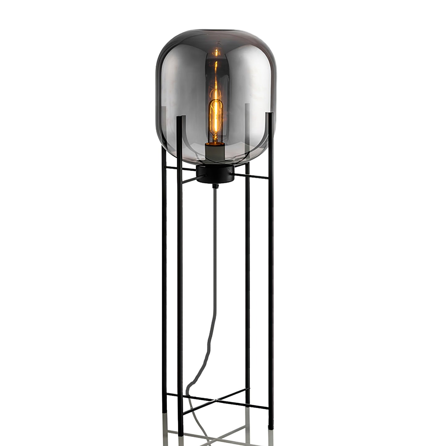 Oda Floor Lamp with Hand Blown Glass, LED, Indoor Use