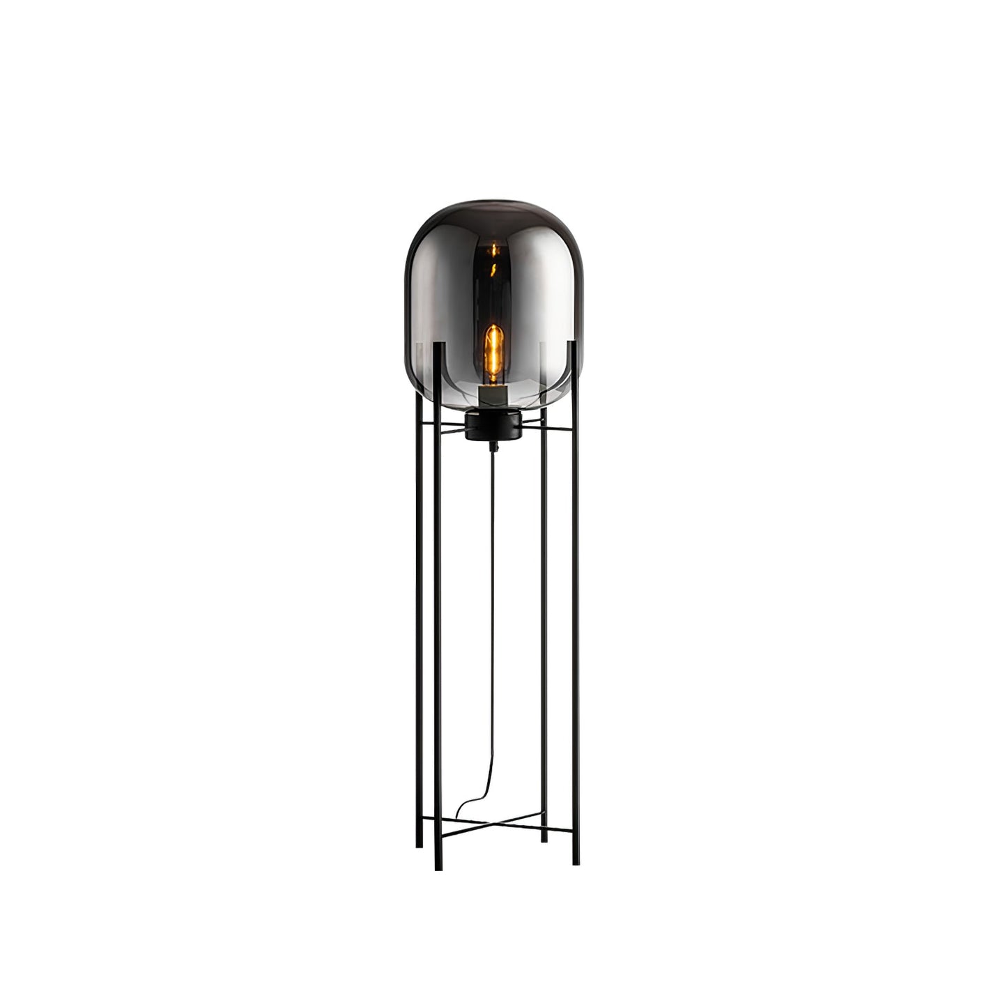 Oda Floor Lamp with Hand Blown Glass, LED, Indoor Use