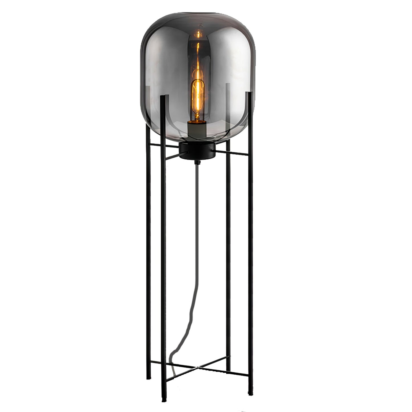 Oda Floor Lamp with Hand Blown Glass, LED, Indoor Use