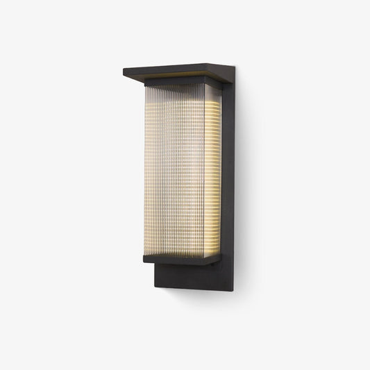 Oleron Box Outdoor Wall Lamp LED Waterproof Black 2-Pack