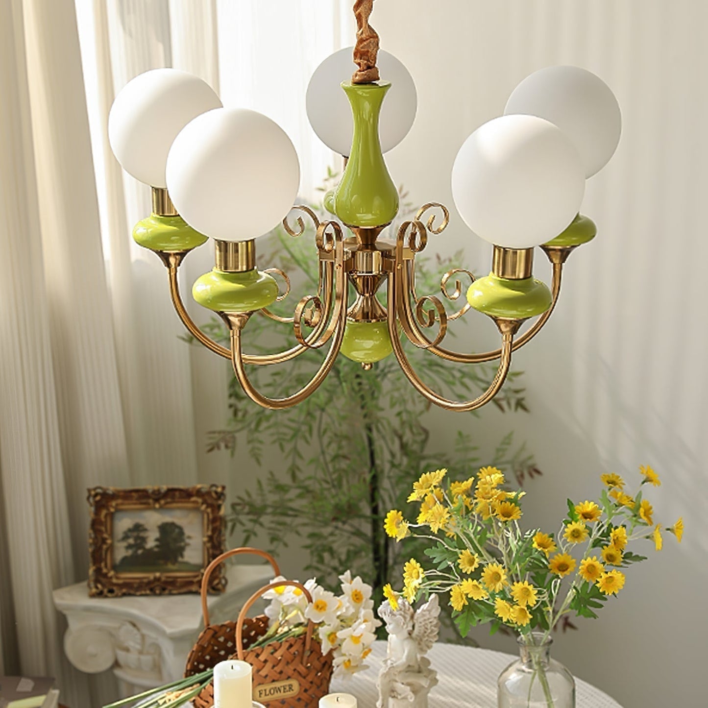 Modern Creative Art Onyx Chandelier - 3 or 5 Heads