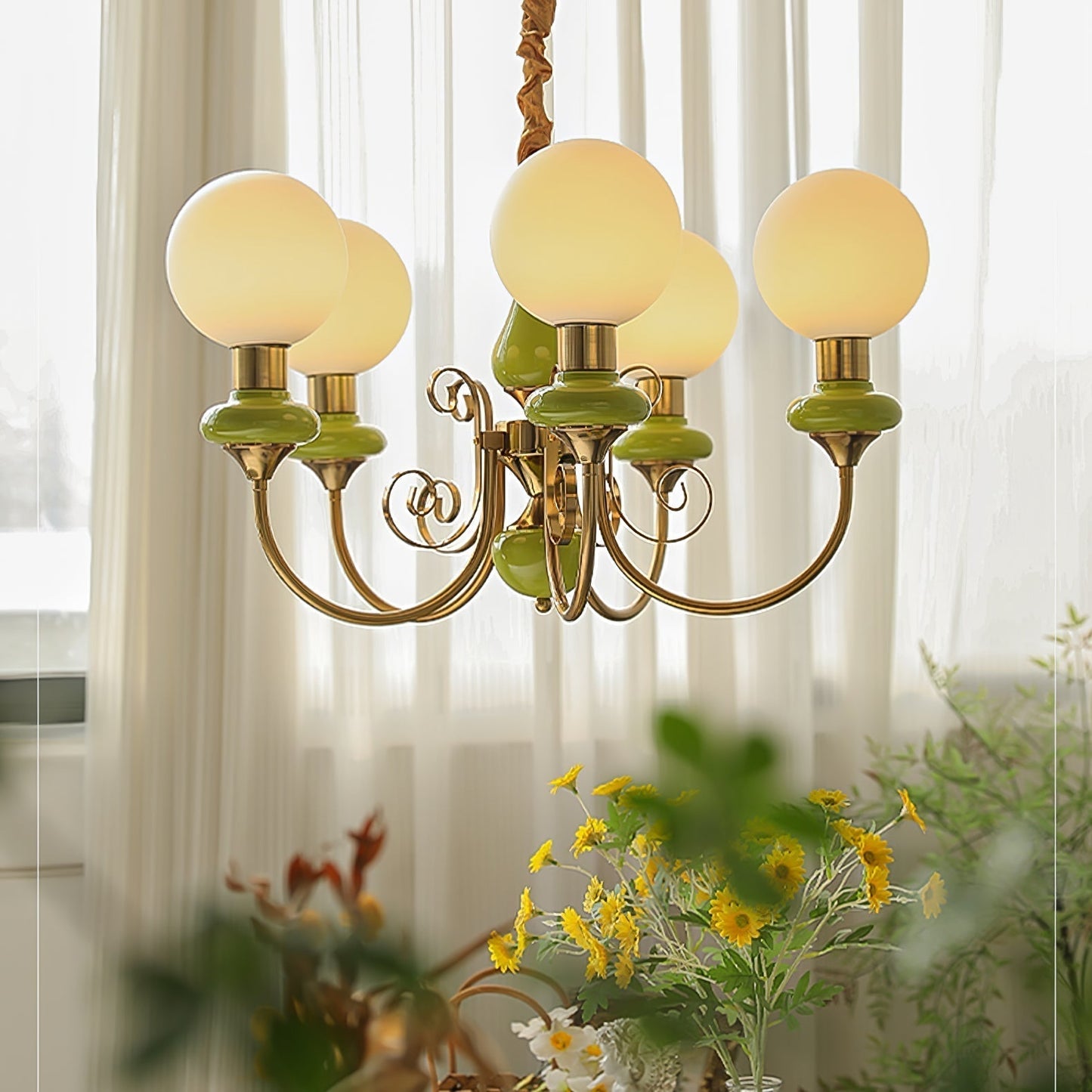 Modern Creative Art Onyx Chandelier - 3 or 5 Heads
