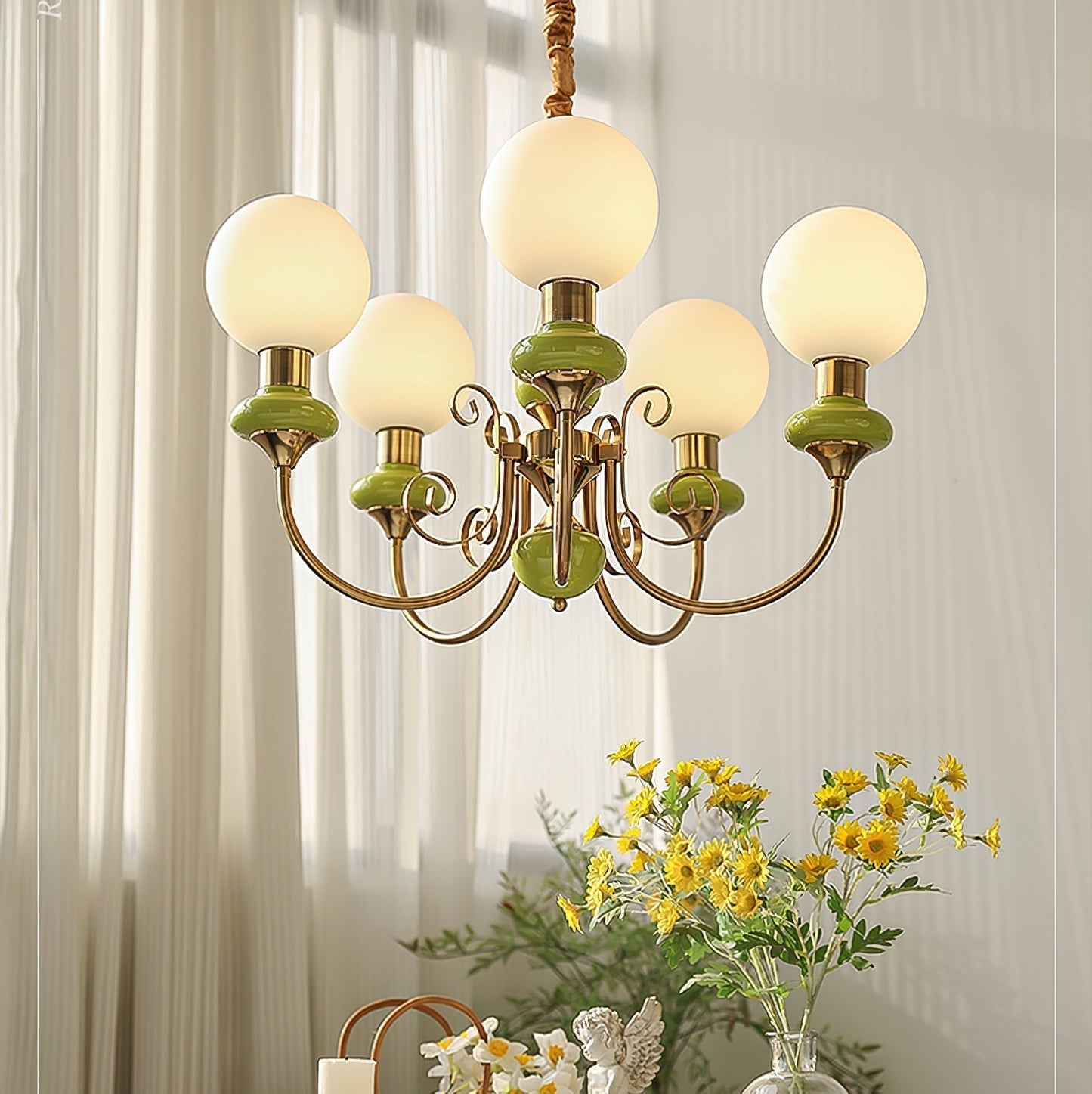 Modern Creative Art Onyx Chandelier - 3 or 5 Heads