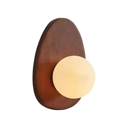Orba Walnut Wall Lamp - LED Indoor Lighting, Elegant Design
