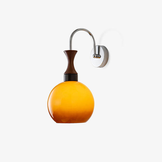Orbique Wall Sconce LED Light Fixture - Modern Glass Shade