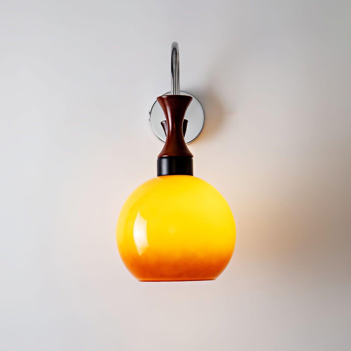 Orbique Wall Sconce LED Light Fixture - Modern Glass Shade