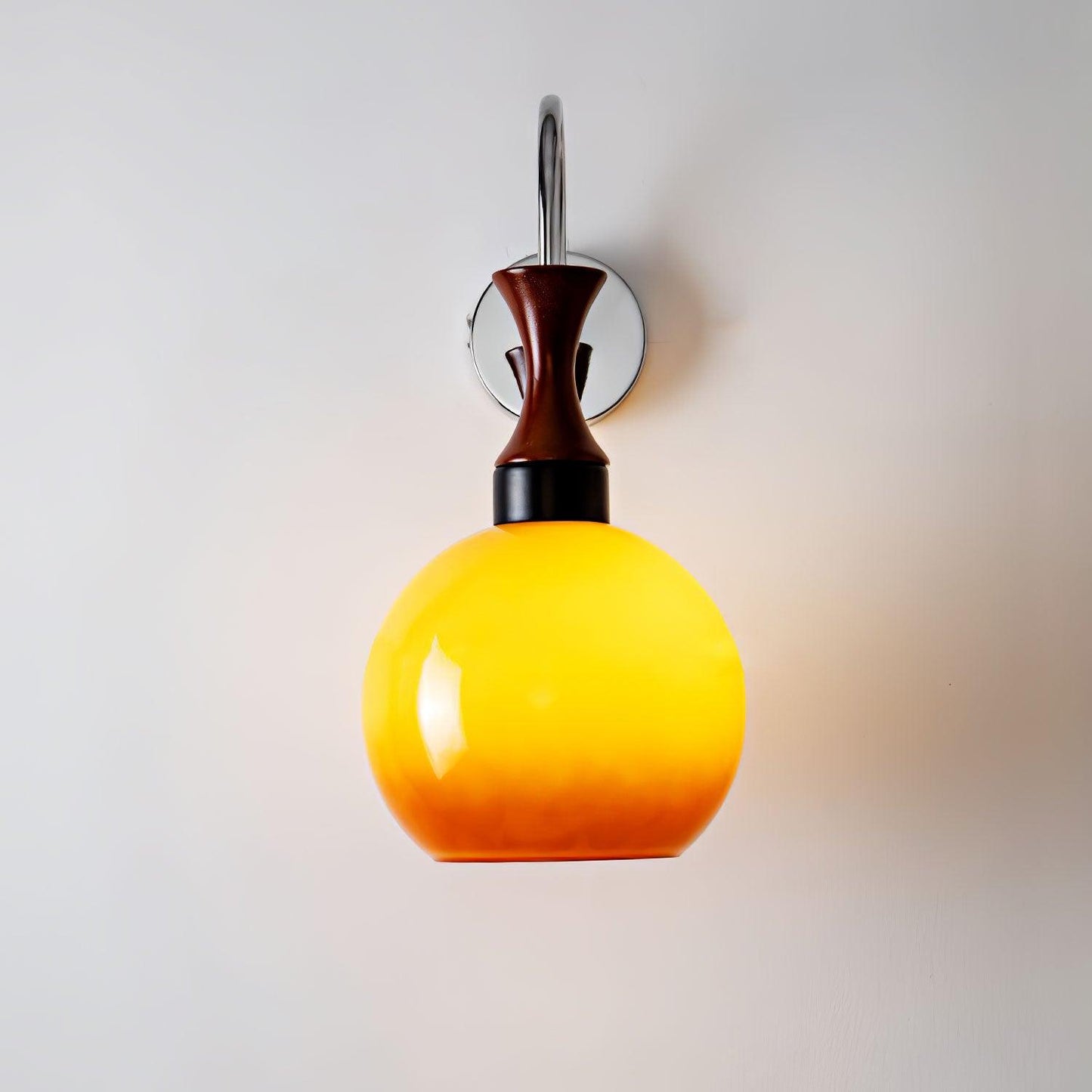 Orbique Wall Sconce LED Light Fixture - Modern Glass Shade