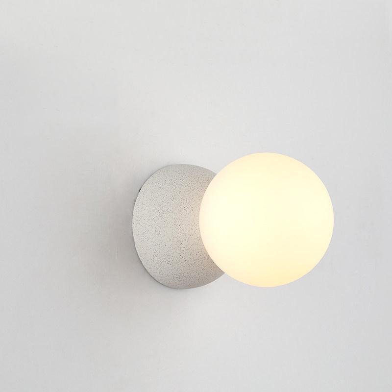 Origo Wall Lamp - LED Indoor Concrete and Glass Light