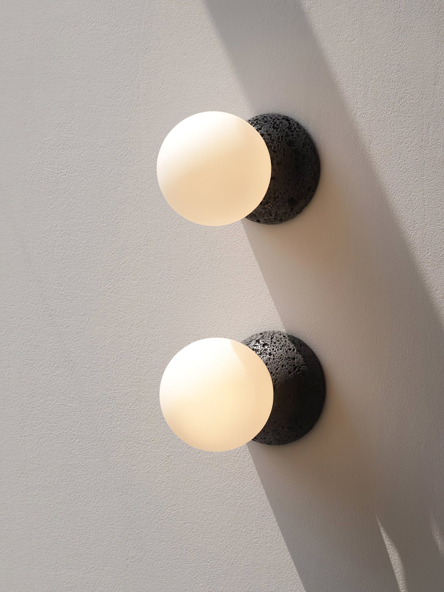 Origo Wall Lamp - LED Indoor Concrete and Glass Light