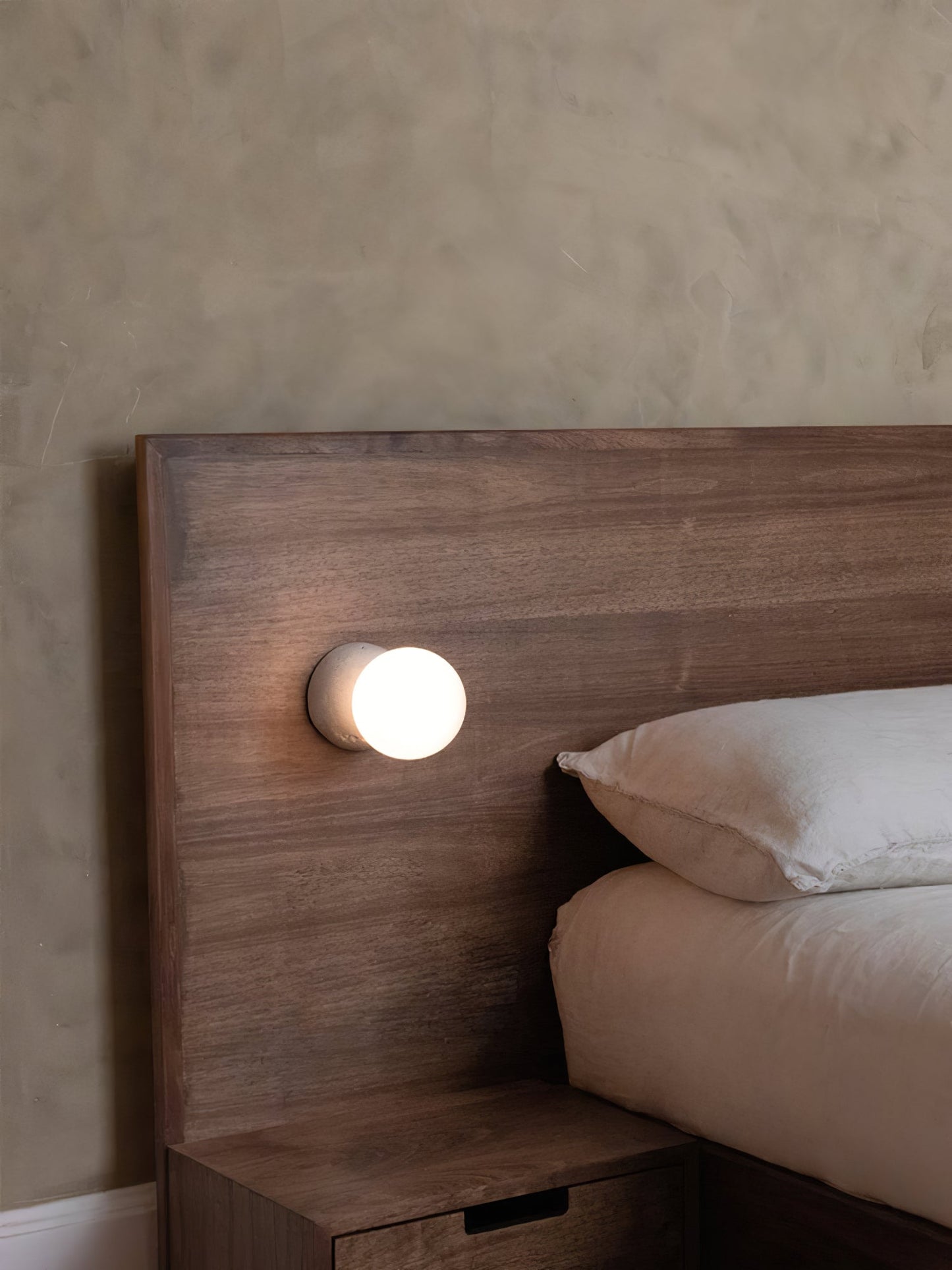 Origo Wall Lamp - LED Indoor Concrete and Glass Light