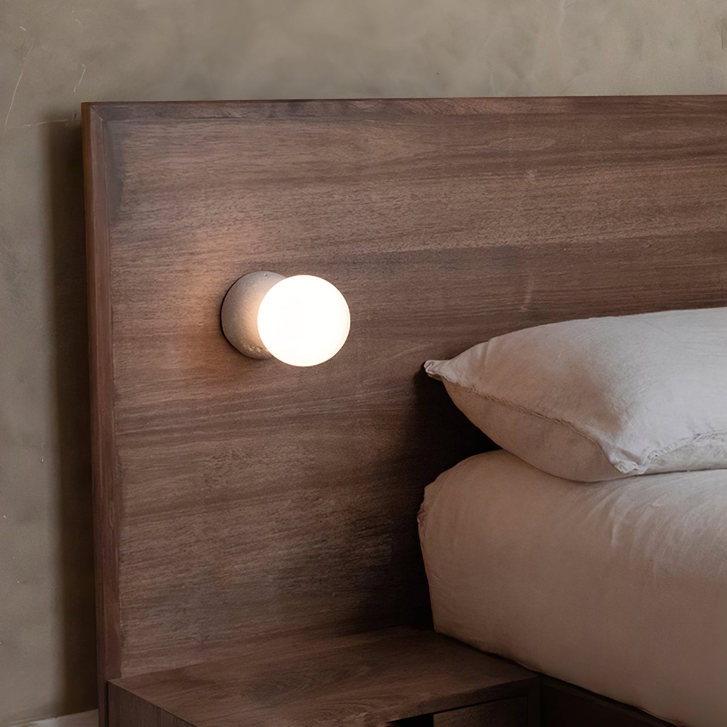 Origo Wall Lamp - LED Indoor Concrete and Glass Light
