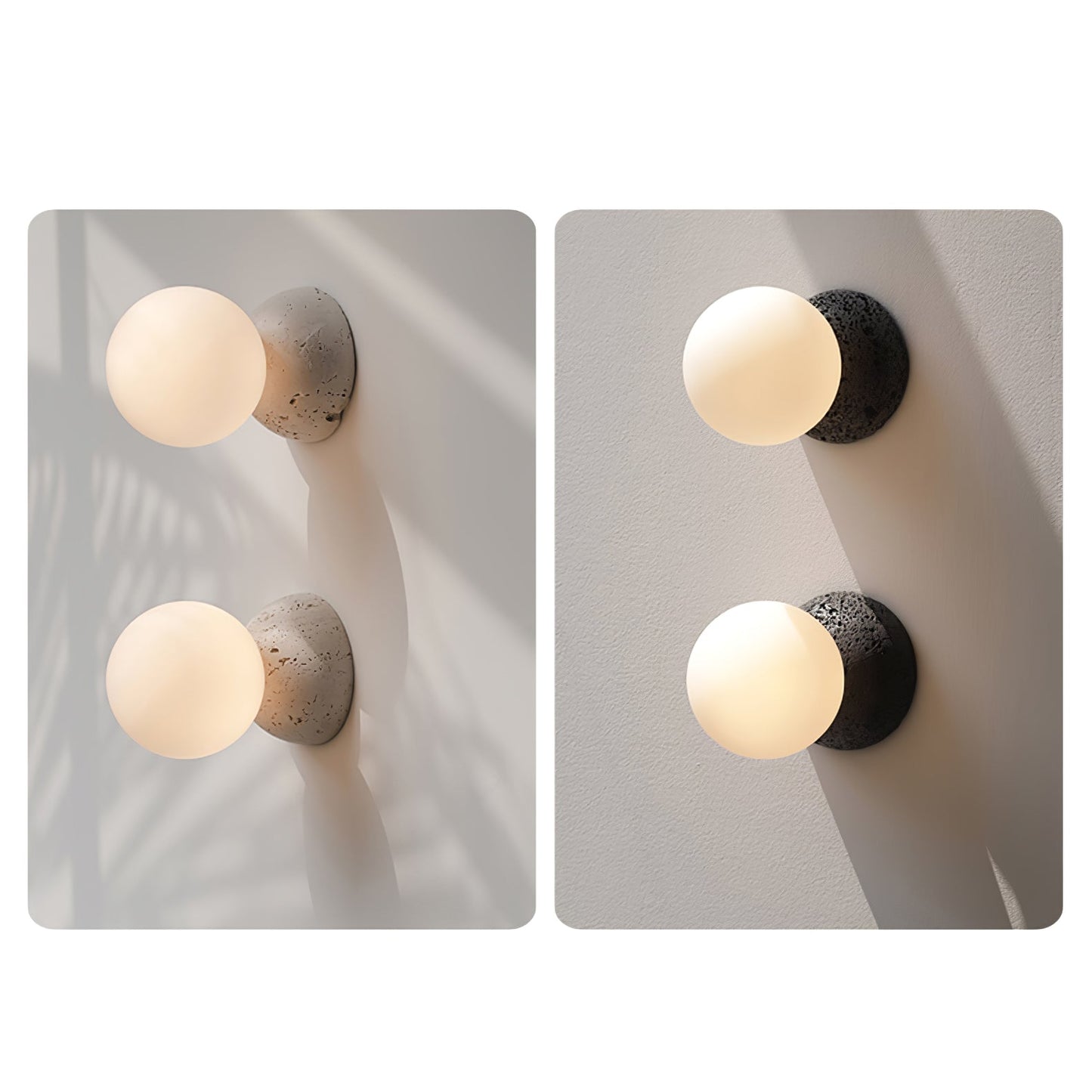 Origo Wall Lamp - LED Indoor Concrete and Glass Light