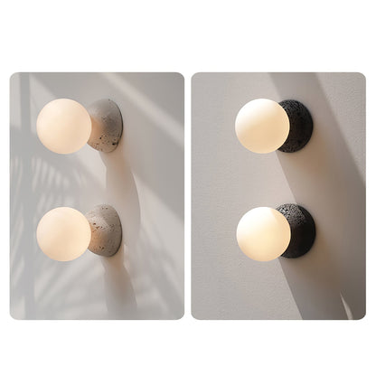 Origo Wall Lamp - LED Indoor Concrete and Glass Light
